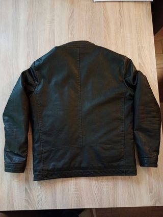 Giubbotto ecopelle nero taglia L