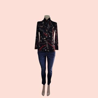 Jersey con estampado de cadenas