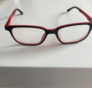 Montura gafas niño rojas y negras
