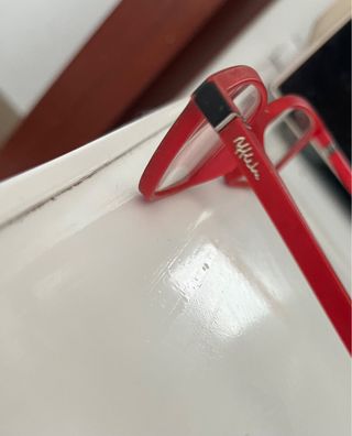 Montura gafas niño rojas y negras