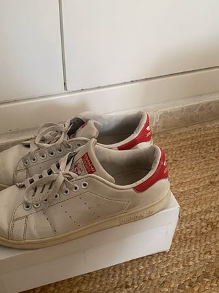 Adidas Stan Smith Blancas y Rojas