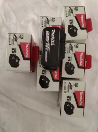 Baterías Makita BL1850B 18V 5.0Ah 6unidades
