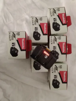 Baterías Makita BL1850B 18V 5.0Ah 6unidades