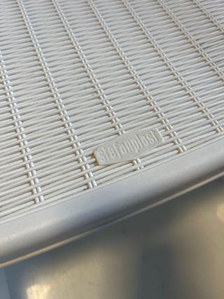 Cajonera Rattan Blanco 4 Cajones