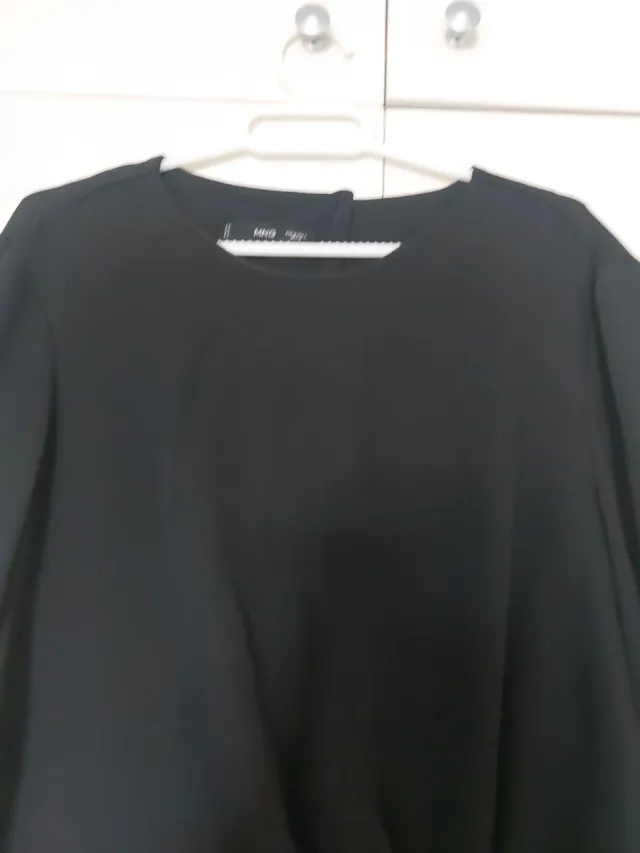 Vestido Mango Negro Talla S/M