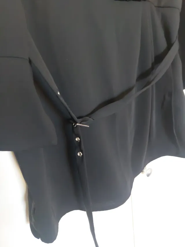 Vestido Mango Negro Talla S/M