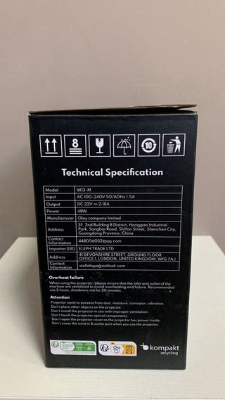 Mini Proyector WiFi ELEPHAS 2024