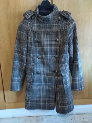 Abrigo Green Coast cuadros mujer