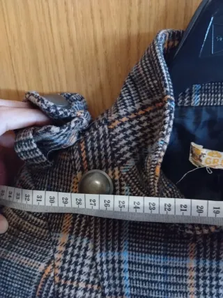 Abrigo Green Coast cuadros mujer