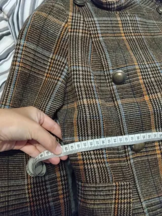 Abrigo Green Coast cuadros mujer