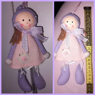 Bambola fatta a mano da appendere