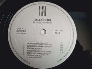Vinilo Divinas Palabras BSO Milladoiro