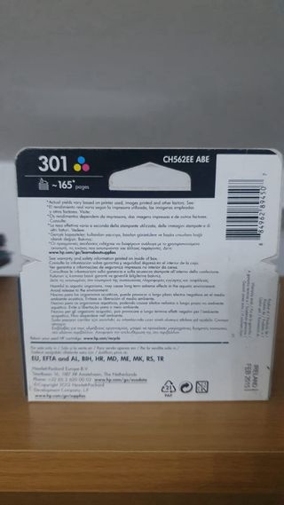 Cartuccia HP 301 Tricolore