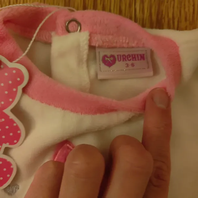 Set 3 pezzi bimba: tutina, bavaglino, maglia3-6mes