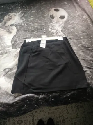 Falda mini negra mujer