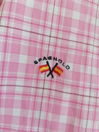 Camisa rosa de cuadros