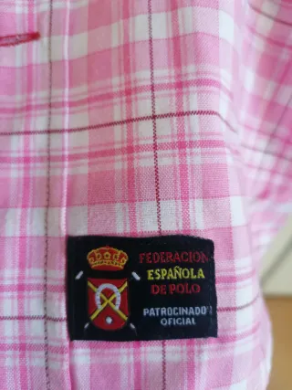 Camisa rosa de cuadros