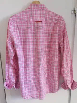 Camisa rosa de cuadros