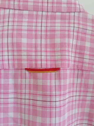Camisa rosa de cuadros