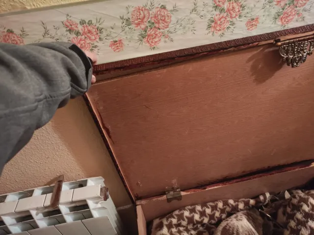 Baúl de madera antiguo