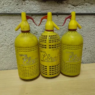 Bottiglie Sifone Antiche di Varie Marche