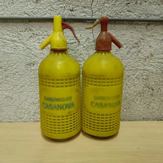 Bottiglie Sifone Antiche di Varie Marche