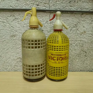 Bottiglie Sifone Antiche di Varie Marche