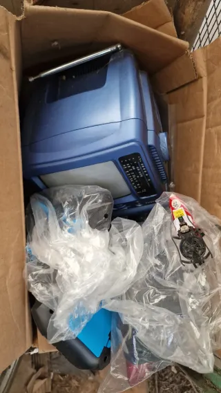 TV Portatile Blu Vintage