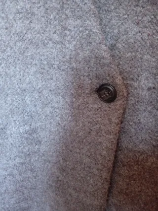 Abrigo Zara Lana Marrón claro Talla L