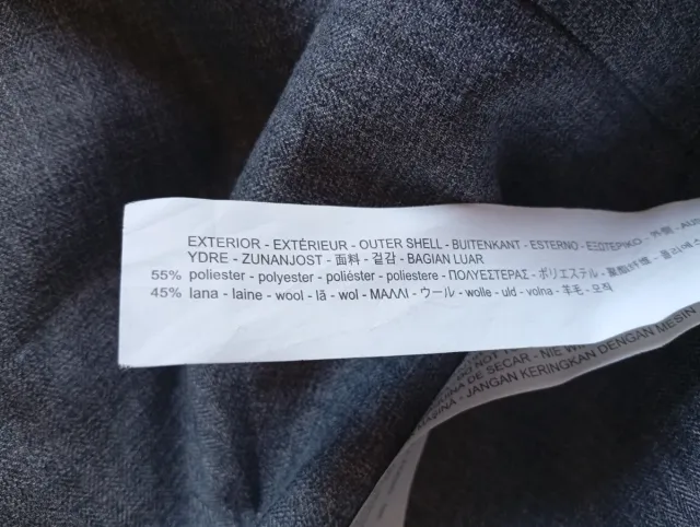 Abrigo Zara Lana Marrón claro Talla L