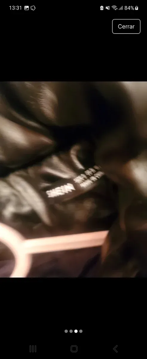 Chaqueta bomber Pull&Bear efecto piel negra