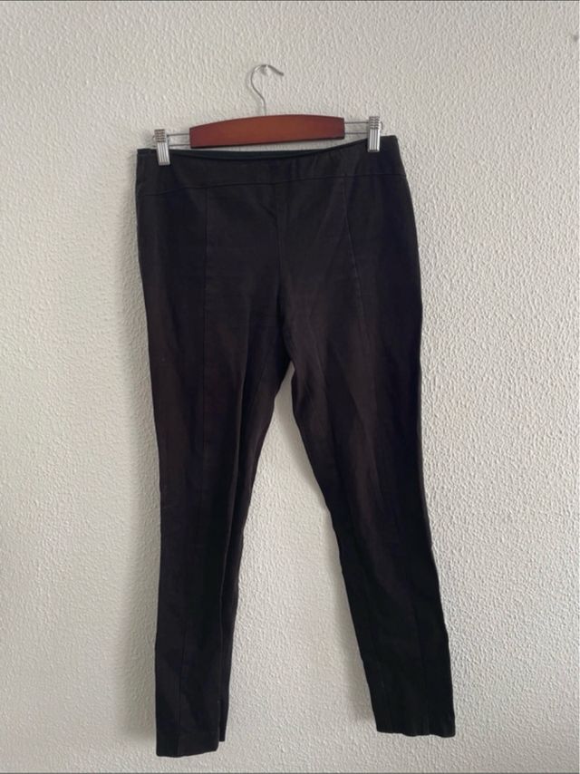 Pantalón Negro Elástico Mujer Talla 42