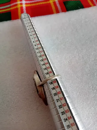 Anello Argento 925 Vintage Rosso