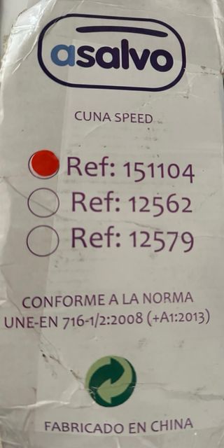 Cuna de viaje / Parque infantil/ Incluye conchon