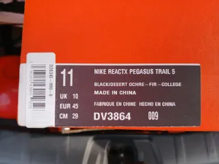 Nike Pegasus Reactx Trail 5 Gris Naranja