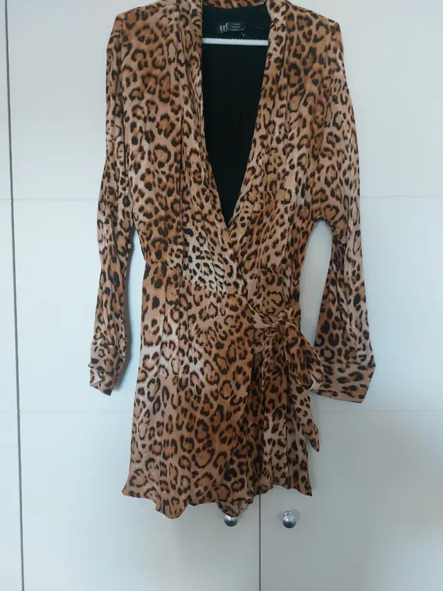 Mono Zara Estampado Leopardo Talla S