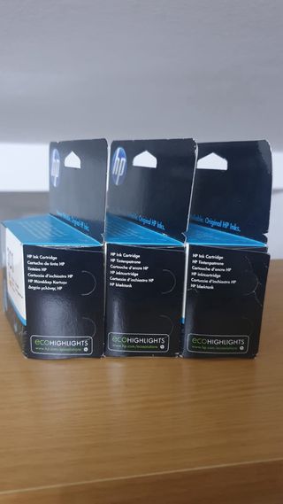 Lotto 3x Cartucce Ink-Jet HP 301 Colore