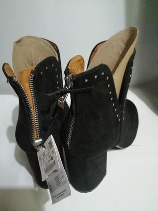 Botines negros tacón 41
