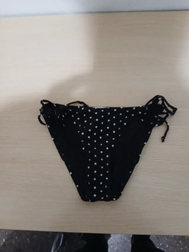 Bikini Negro Estrellas Blancas