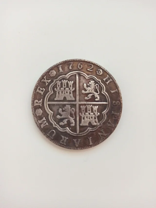 Moneda 8 reales 1762 Carlos III