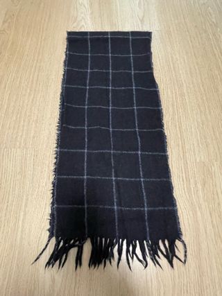 Sciarpa a quadri in lana da uomo