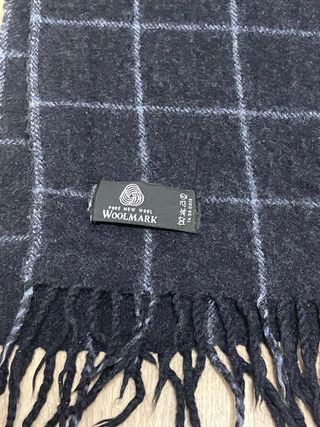 Sciarpa a quadri in lana da uomo