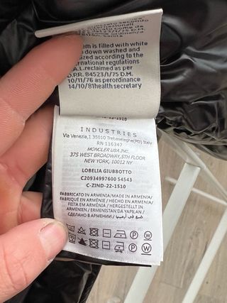 Chaleco Moncler Bormes Talla 2 Negro