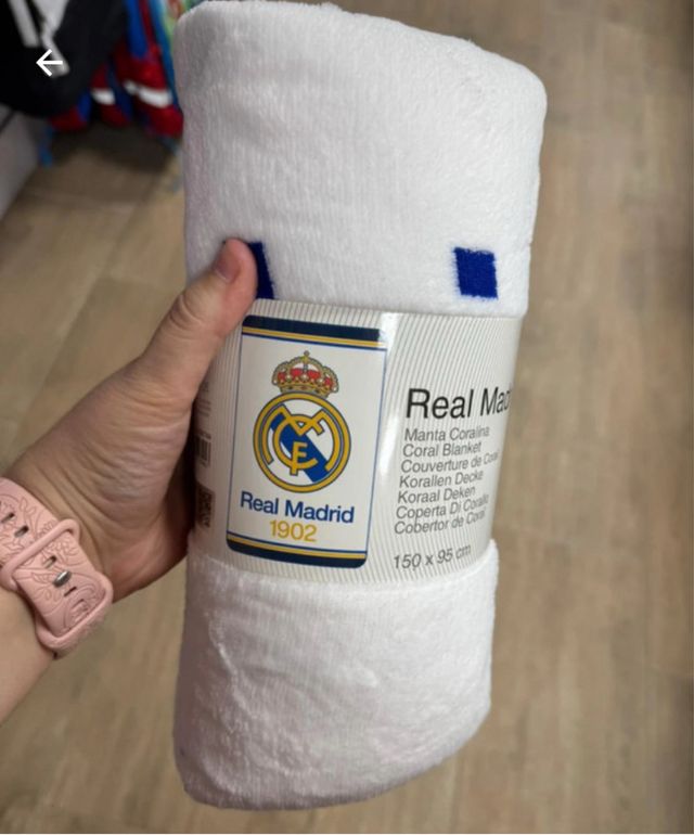 Manta Real Madrid Coral 150x95cm