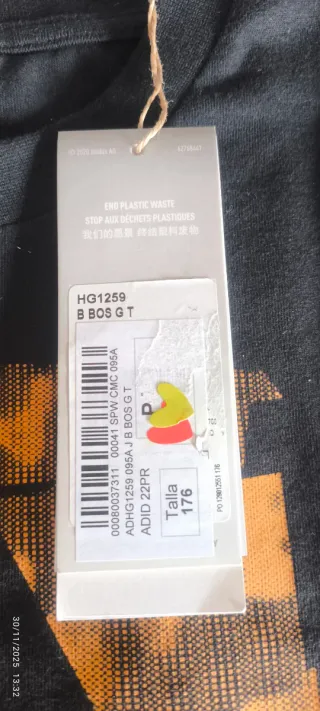 Lote 2 Camisetas Niño Adidas y Quiksilver