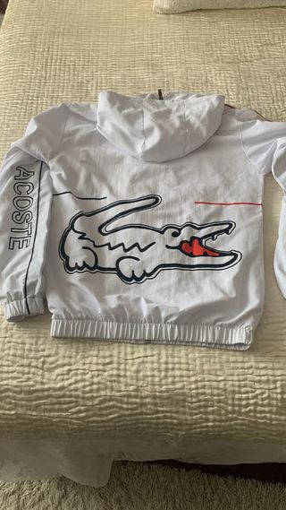 Chaqueta deportiva Lacoste blanca