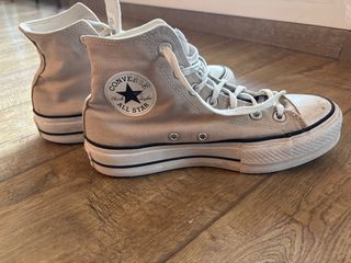 Converse All Star Beige Talla 38 Plataforma