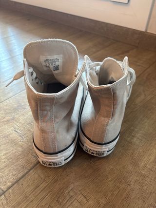 Converse All Star Beige Talla 38 Plataforma
