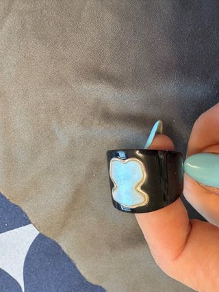 Anillo Tous Negro y Azul