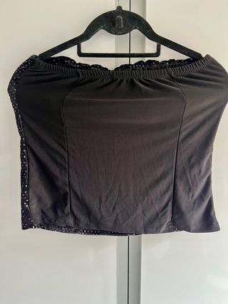 Top fiesta lentejuelas negro Inside